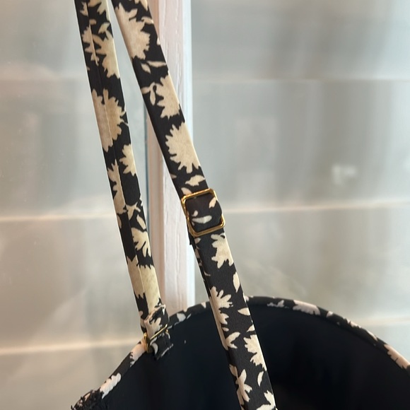 Tory Burch Swimsuit size s/p black beige adjustable straps! - Picture 5 of 6